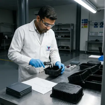 EV plastic enclosure inspection process