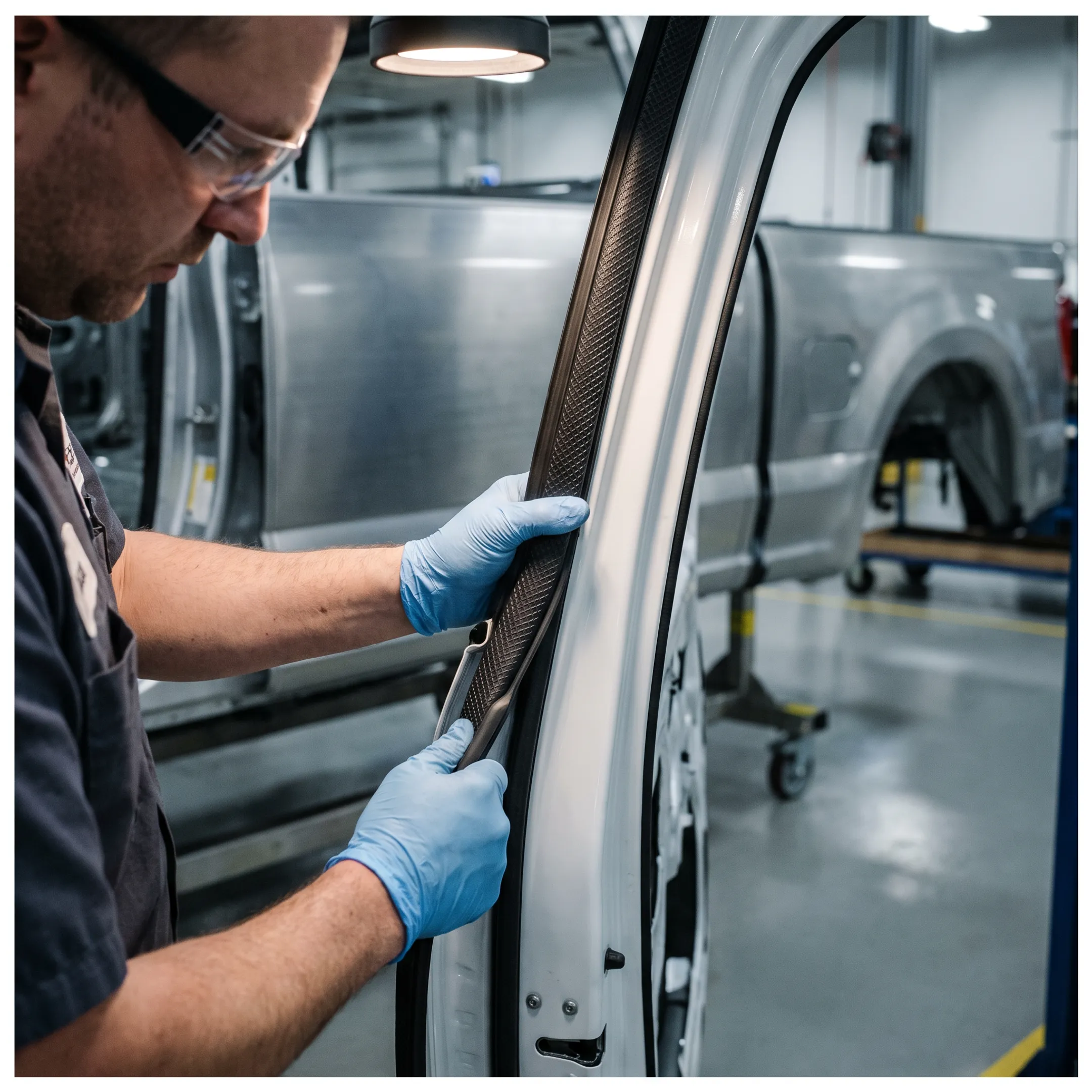 Heavy vehicle cab door seal