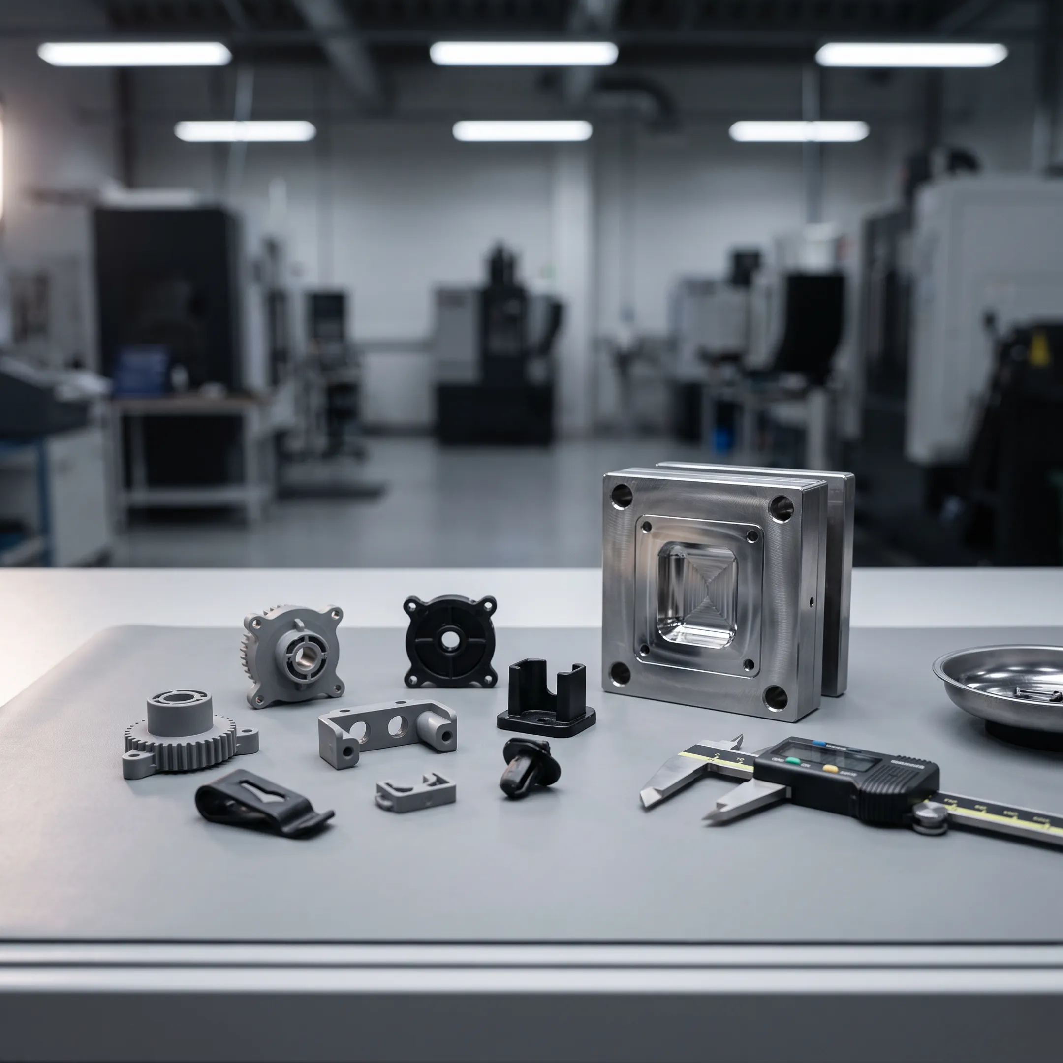 Precision molded plastic parts and tooling