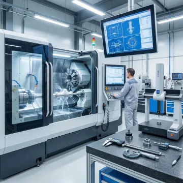 CNC plastic machining equipment producing precision railroad fittings