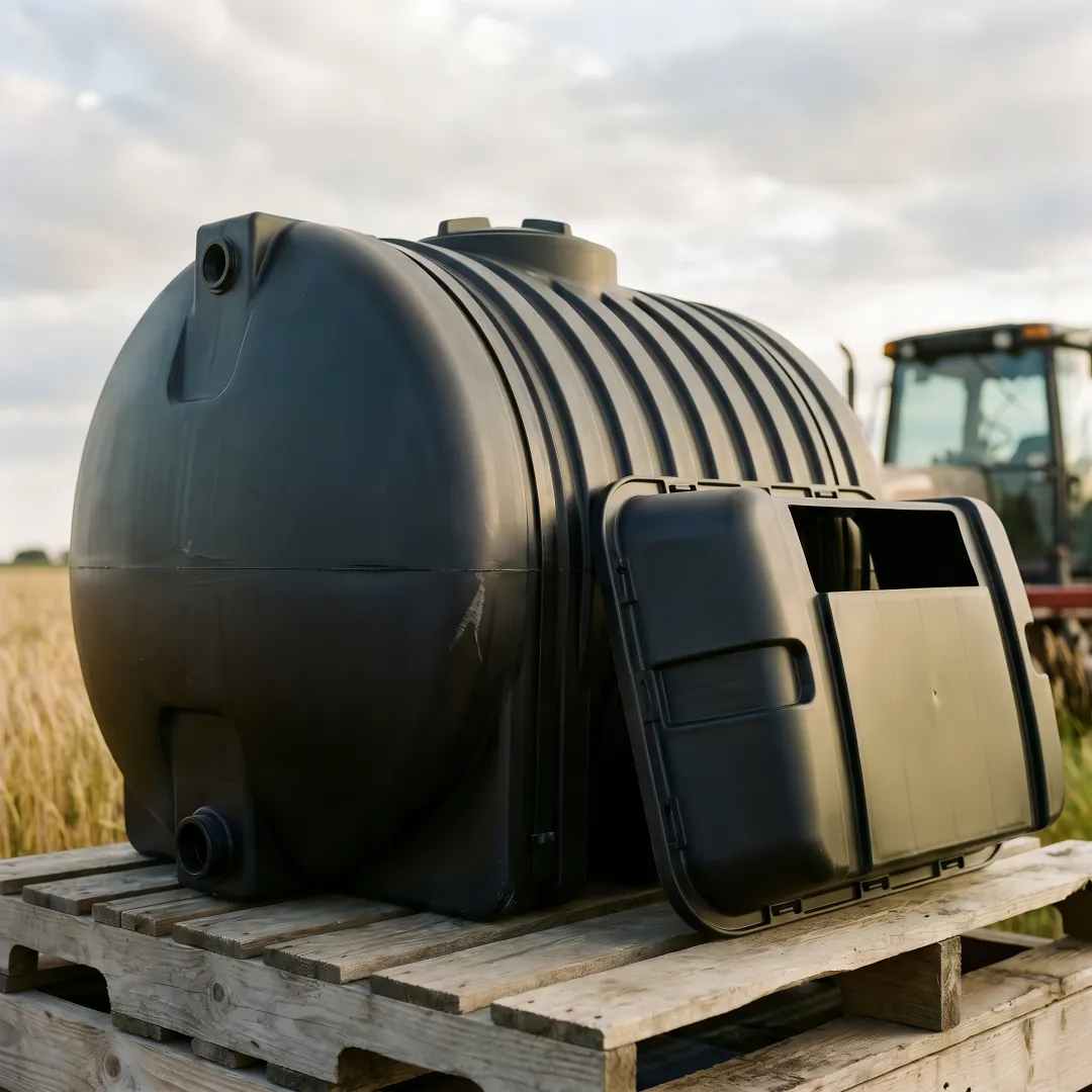 Durable plastic agricultural components in field testing environment