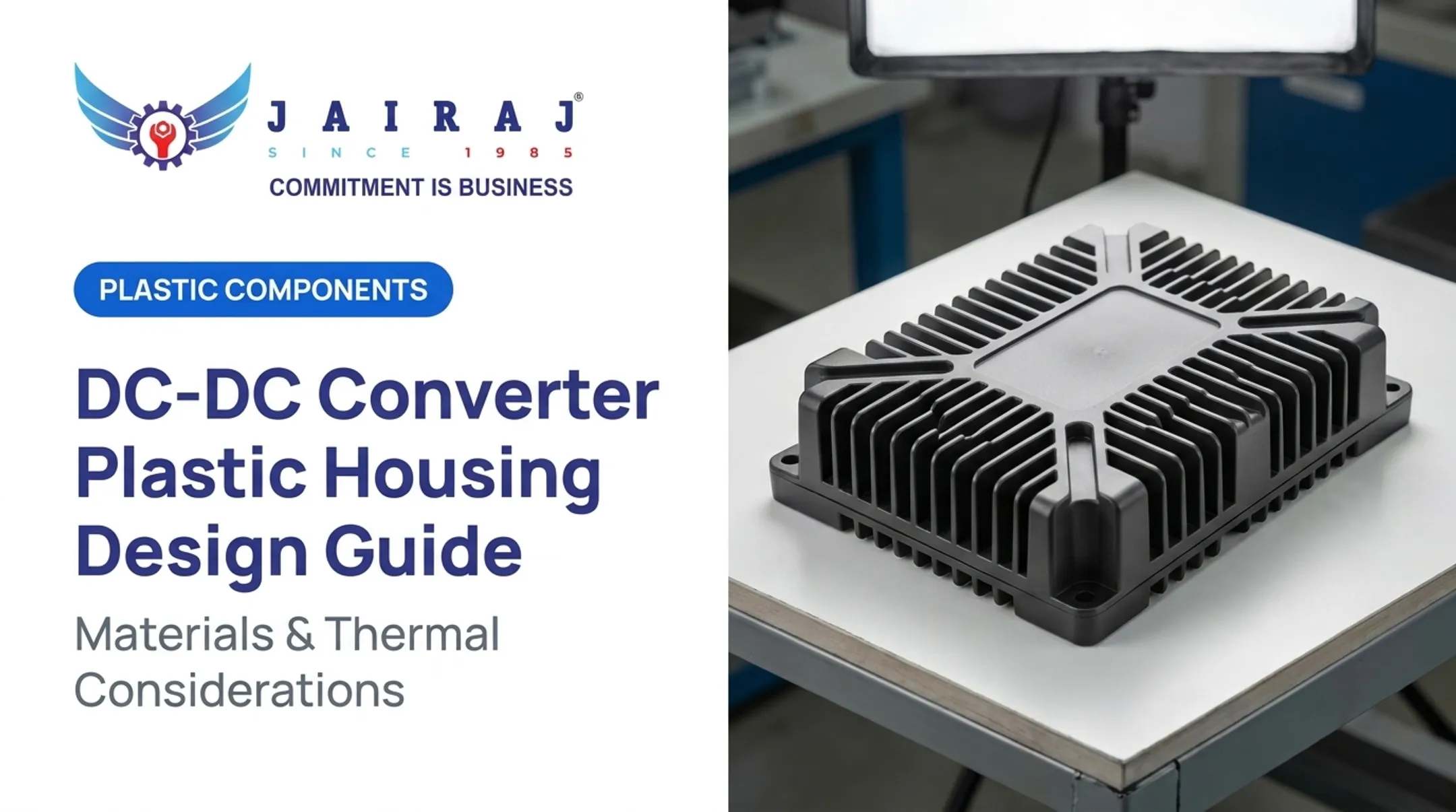 DC-DC Converter Plastic Housing Design Guide: Materials & Thermal Considerations
