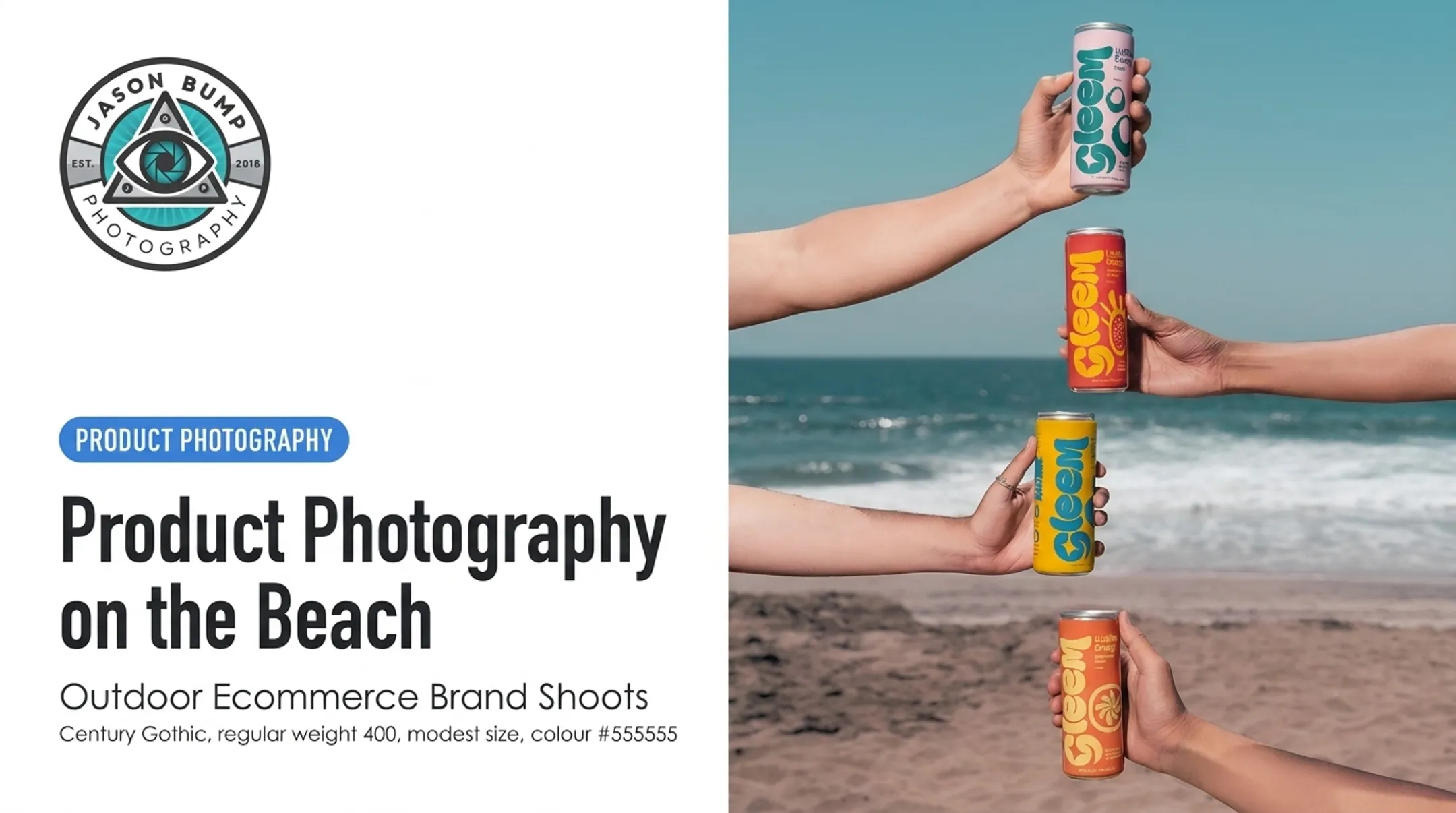 Product Photography on the Beach