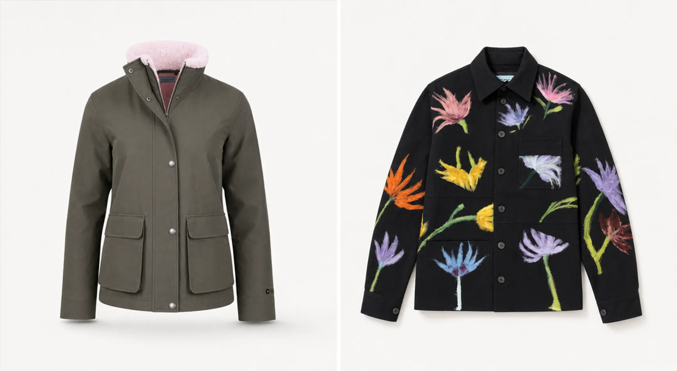 Ecommerce flat lay and ghost mannequin product photography examples