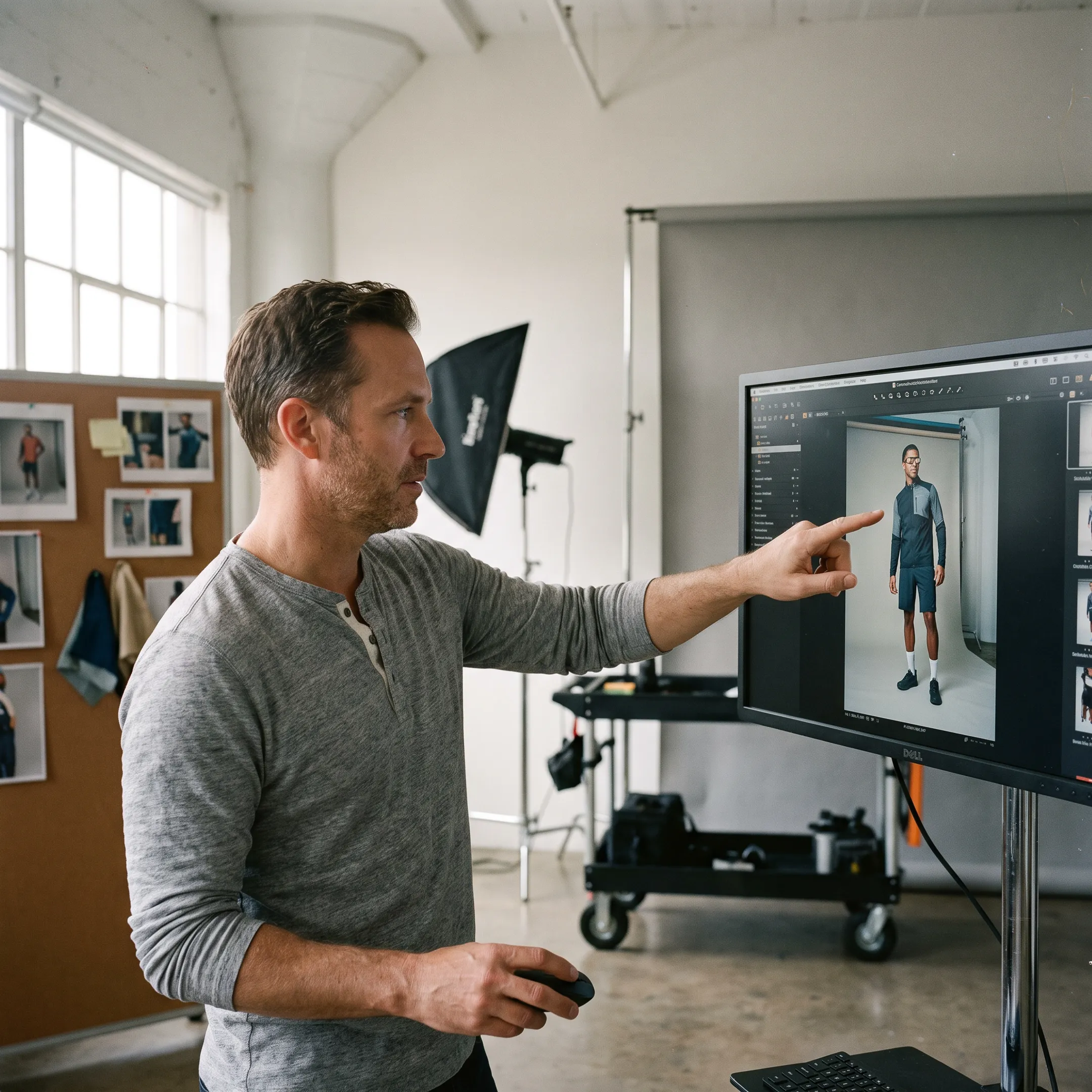 Creative director planning a personal branding photoshoot with custom shot lists