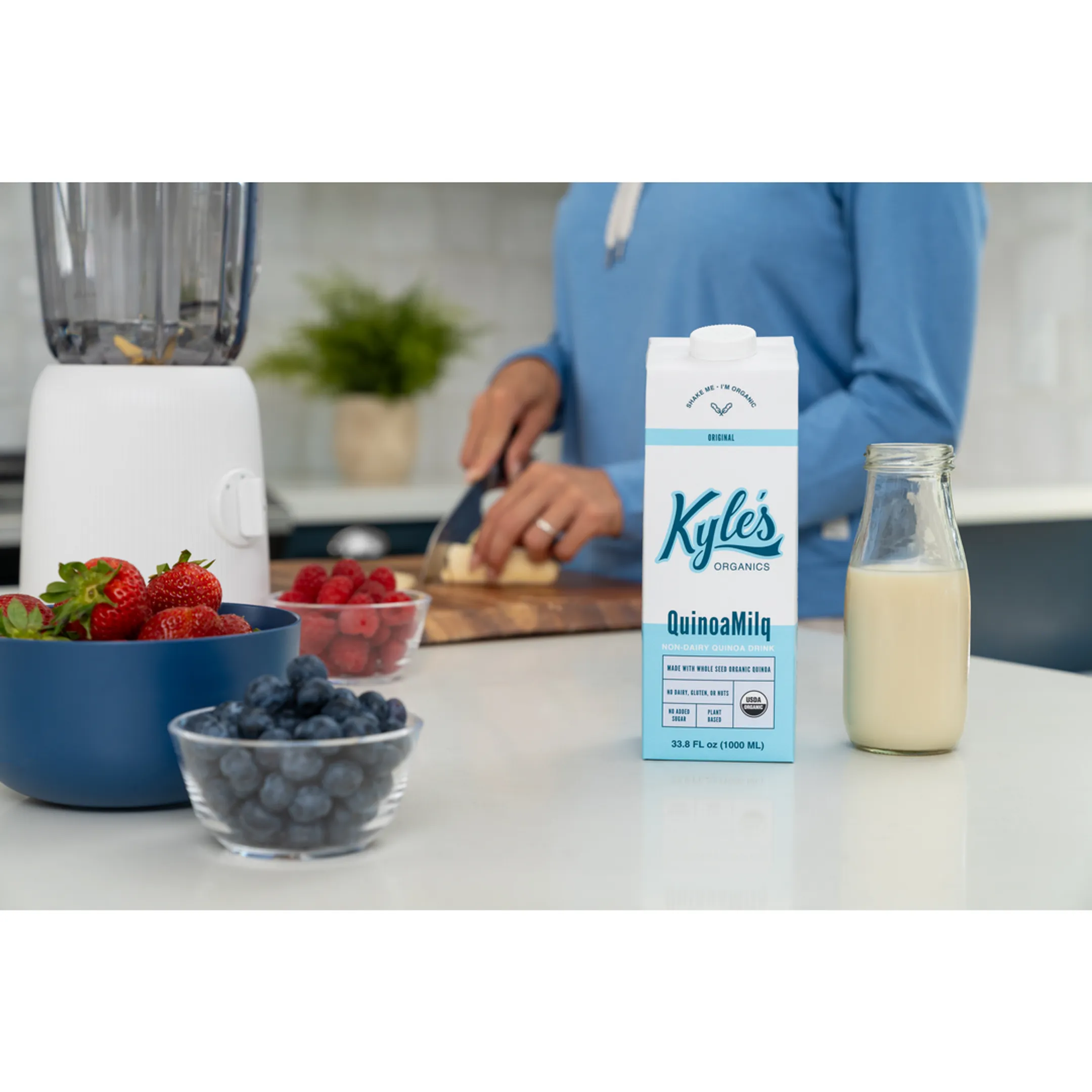 Styled commercial product photography on display in studio