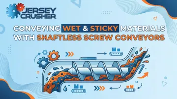 Conveying Wet & Sticky Materials With Shaftless Screw Conveyors