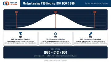 D10 D50 D90 particle size distribution metrics and span calculation explained