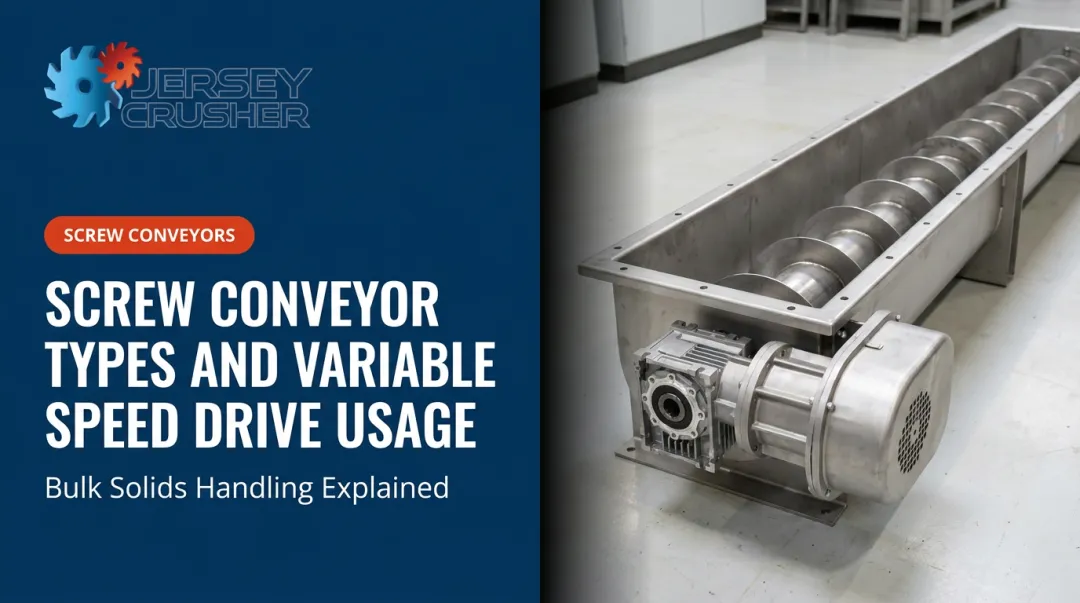 Screw Conveyor Types and Variable Speed Drive Usage