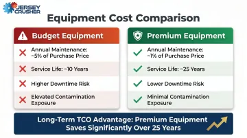 Budget versus premium pet food processing equipment total cost of ownership side-by-side comparison