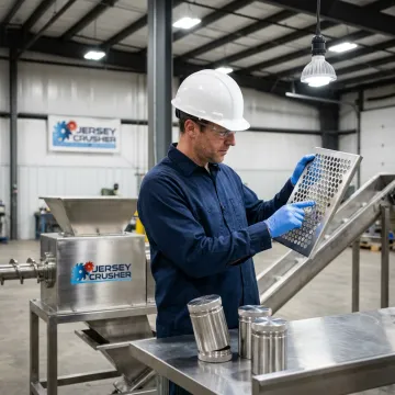 Engineer reviewing bulk powder processing equipment