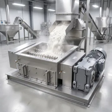 Industrial deagglomeration equipment processing bulk powder
