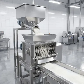 Food grade particle size reduction system in sanitary processing facility