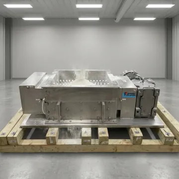 Industrial powder deagglomeration equipment in a processing plant