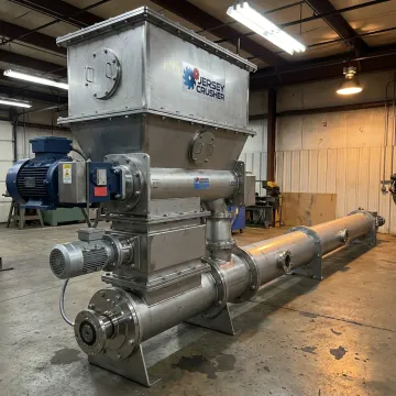 Stainless steel powder handling system in an industrial plant
