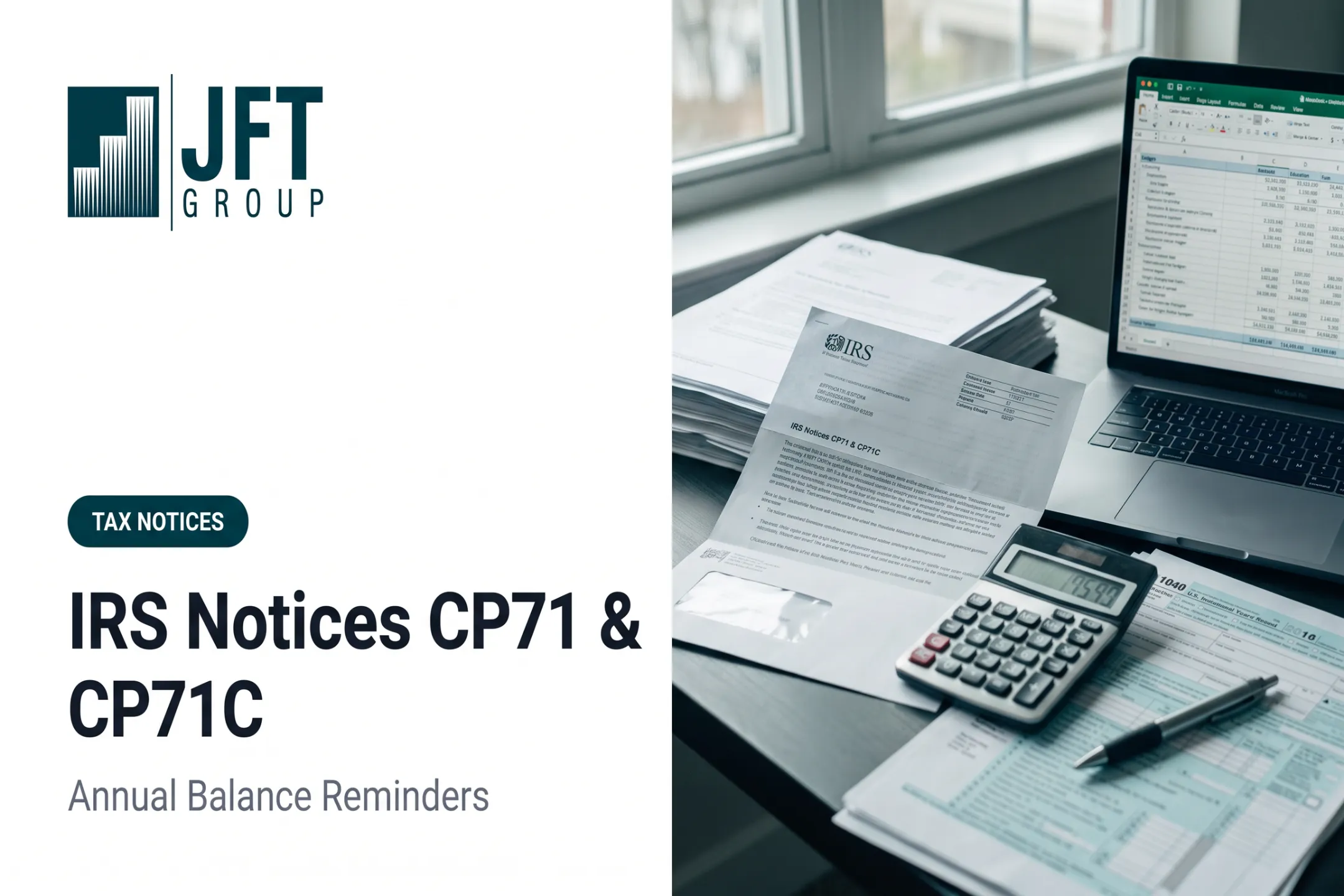 IRS Notices CP71 & CP71C: Annual Balance Reminders