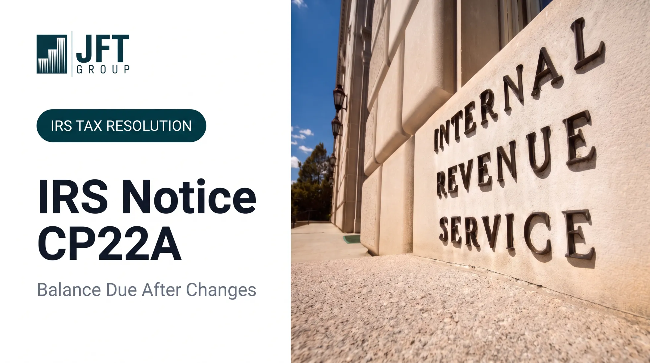 IRS Notice CP22A: Balance Due After Changes