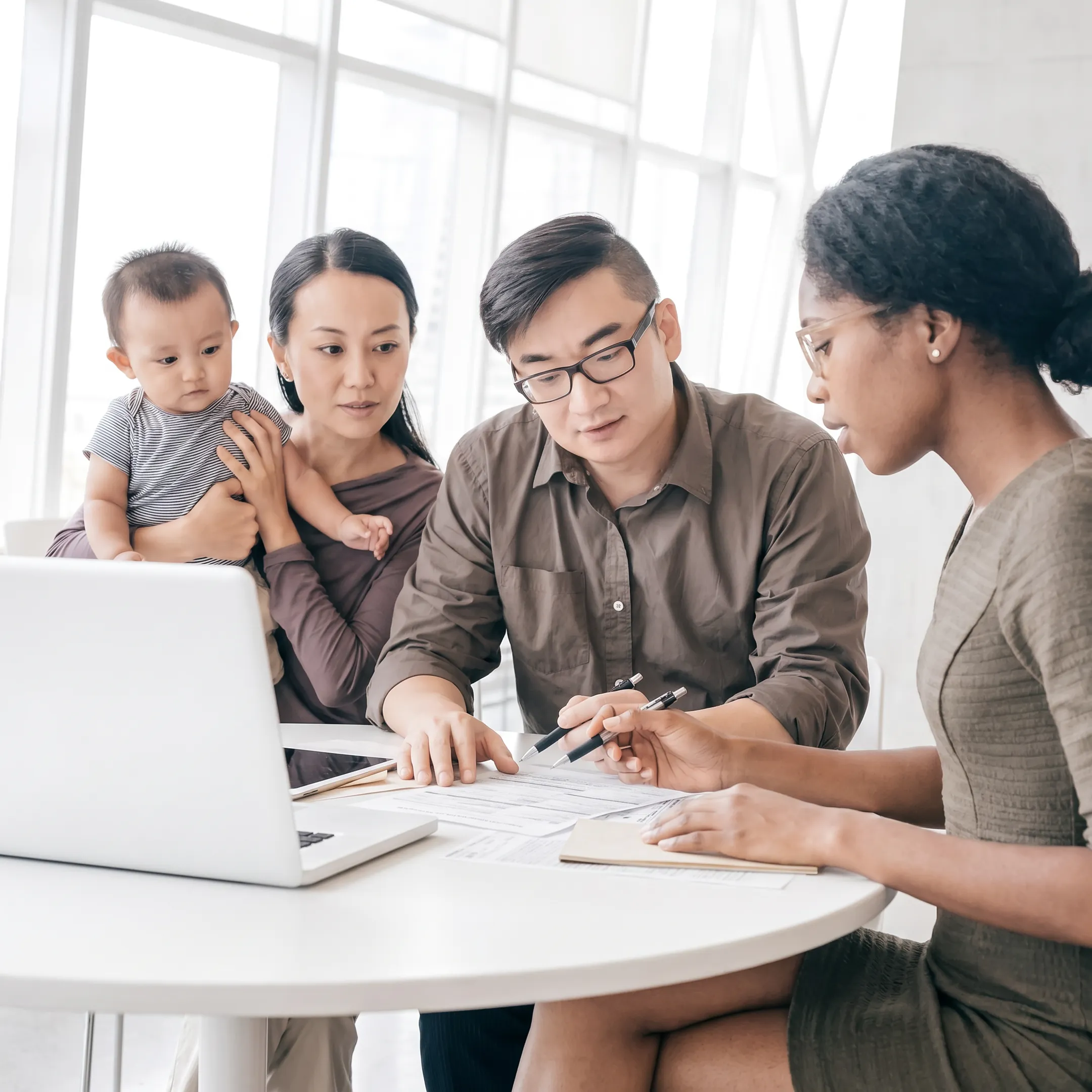 Tax advisor explaining IRS resolution options to a client
