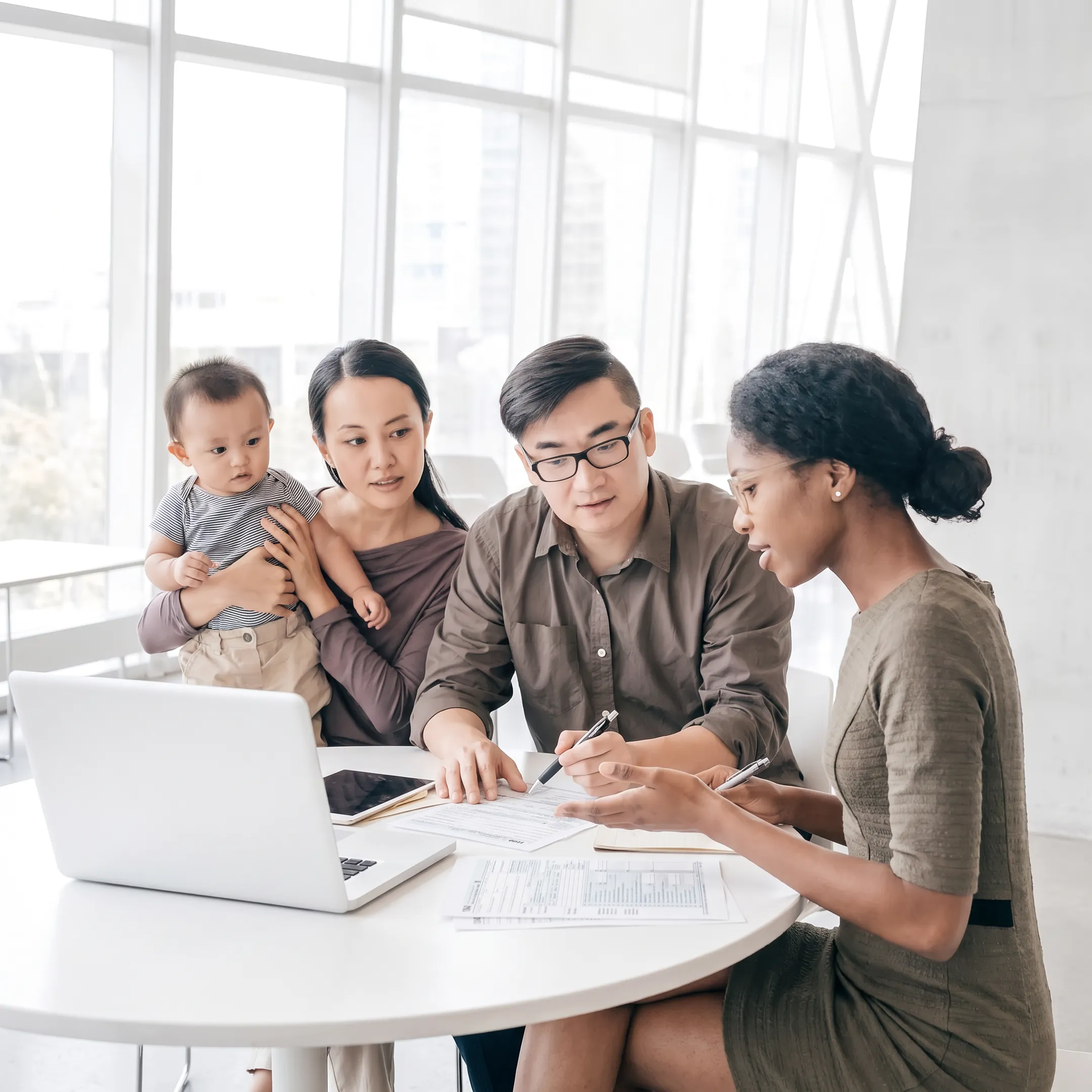 Advisor explaining IRS installment agreement options to a client