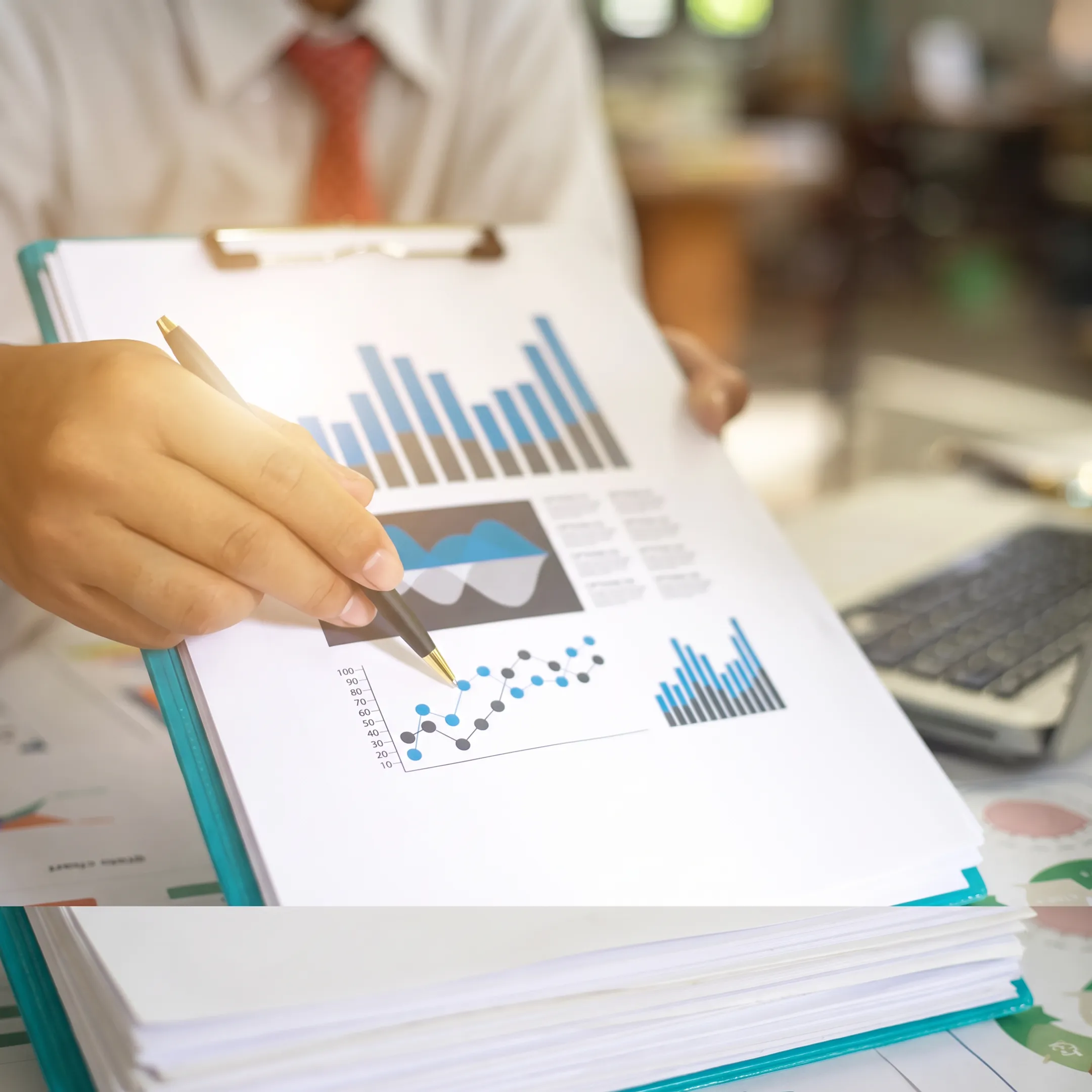 Financial advisor coordinating records for multiple business entities