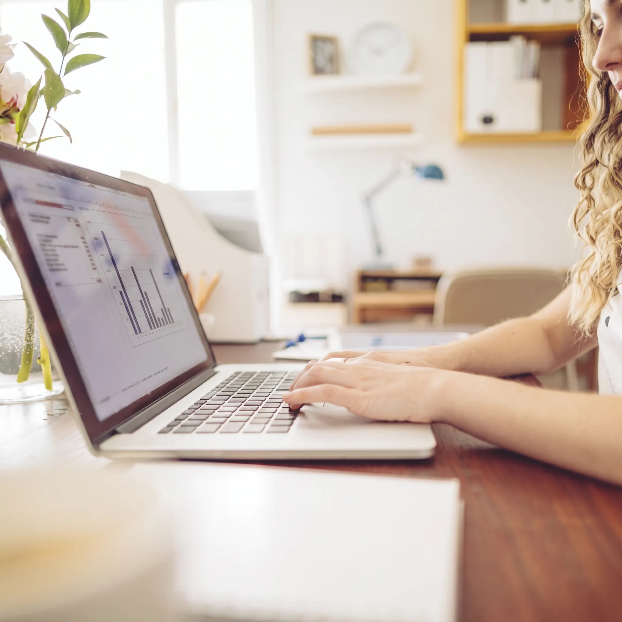 Financial advisor reviewing QuickBooks migration records