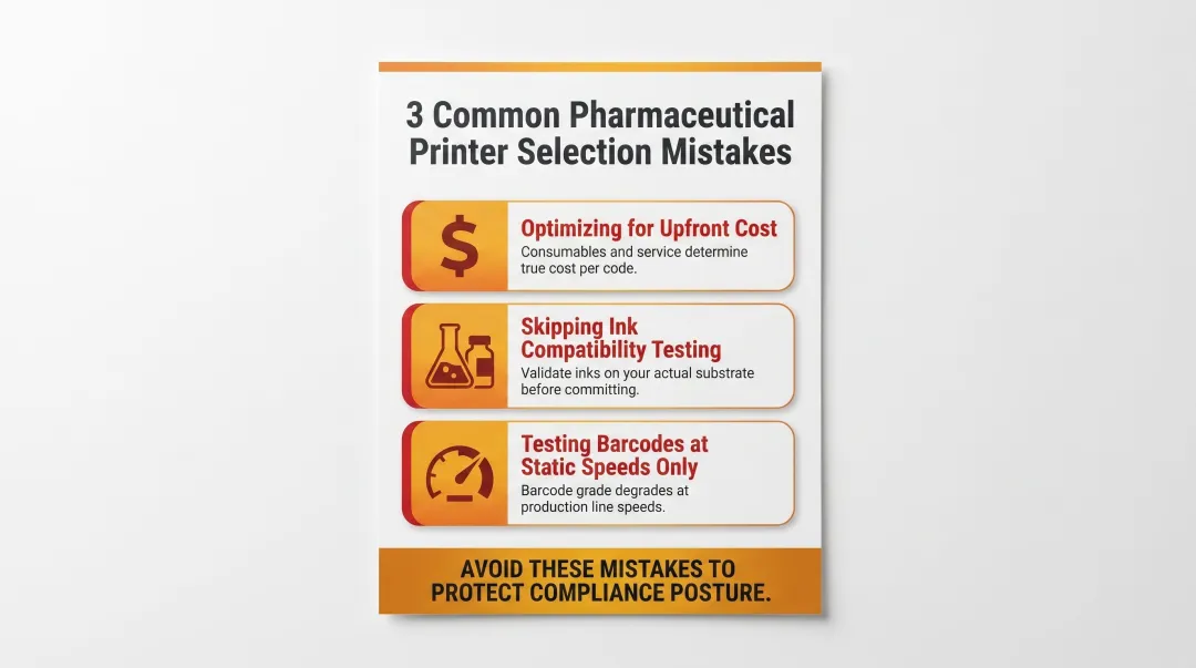 Three common DSCSA printer selection mistakes pharma manufacturers should avoid