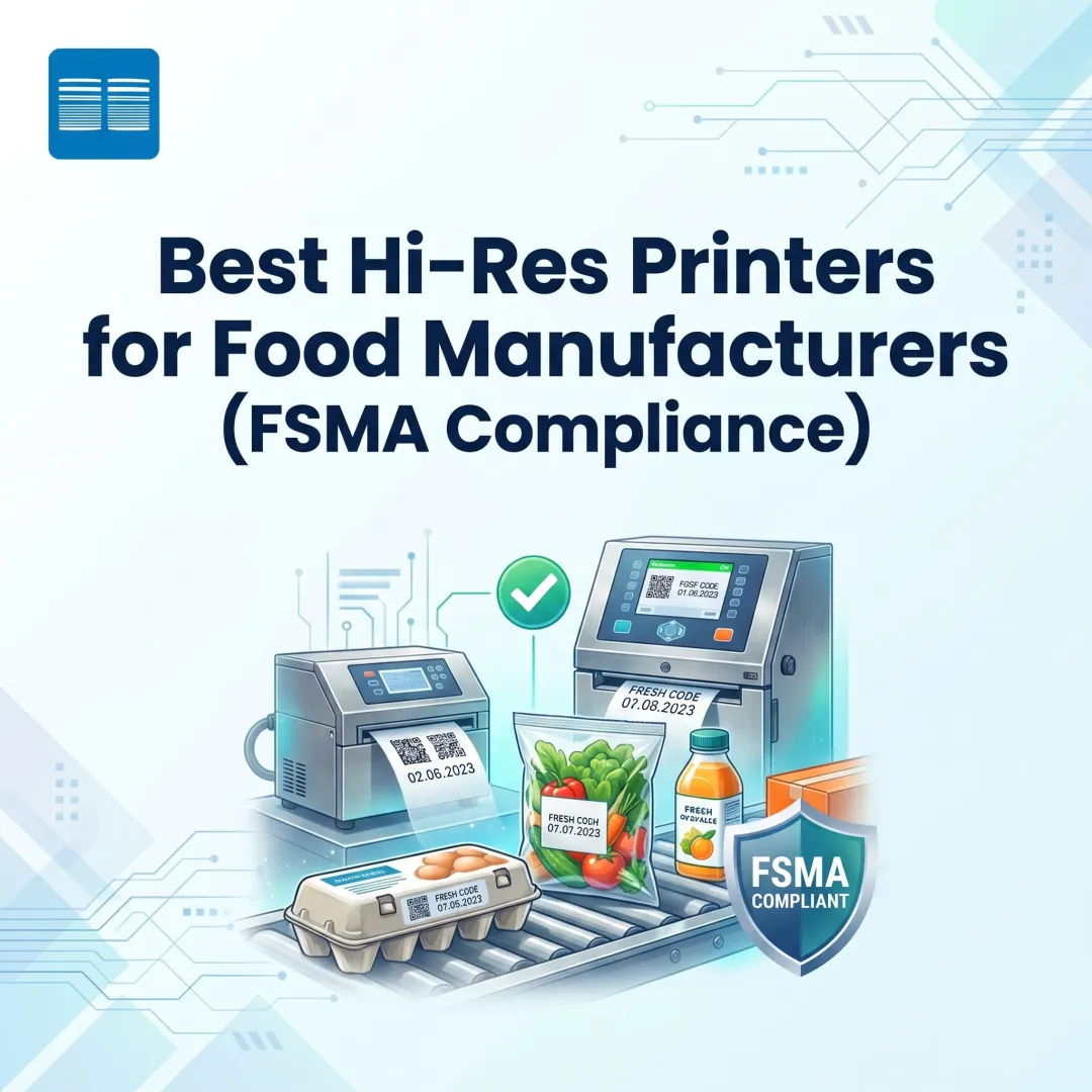 Best Hi-Res Printers for Food Manufacturers (FSMA Compliance)