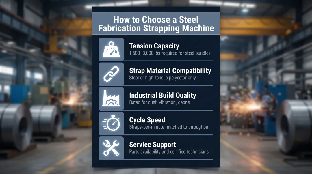 5 key selection criteria for heavy-duty steel fabrication strapping machines