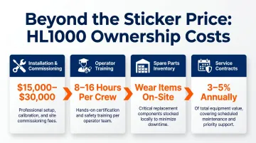 Brenton HL1000 total cost of ownership four post-purchase expense categories breakdown