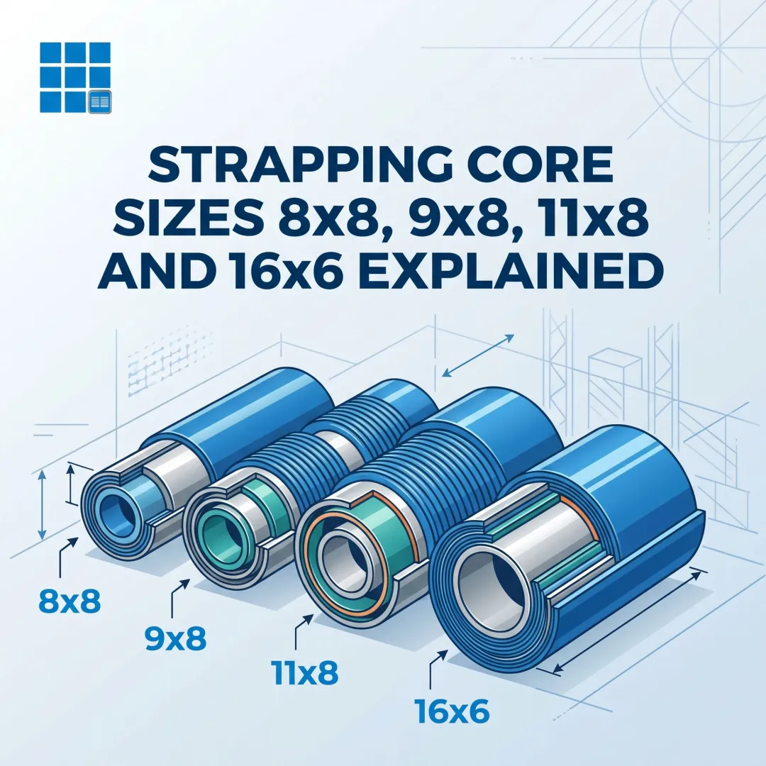 Strapping Core Sizes 8x8 9x8 11x8 and 16x6 Explained