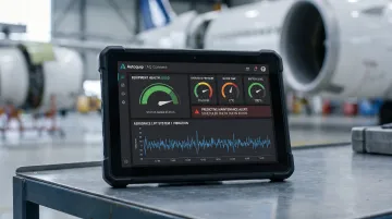Autoquip AQ Connect intelligent lift monitoring system dashboard interface display