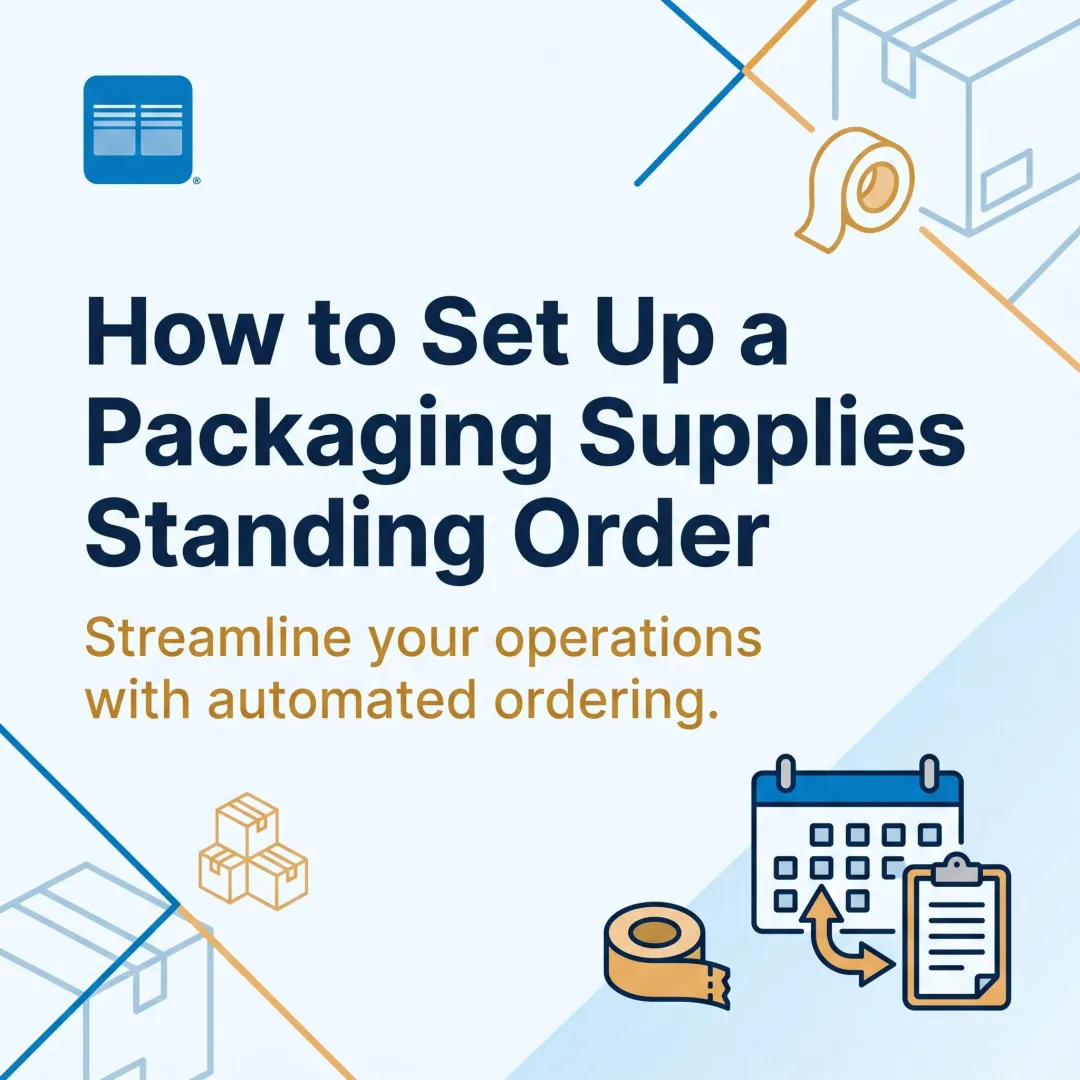 How to Set Up a Packaging Supplies Standing Order