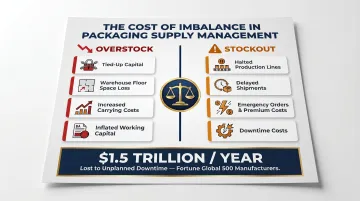 Overstock versus stockout consequences and financial impact side-by-side comparison