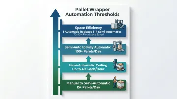 Pallet wrapper automation level selection guide by daily throughput volume thresholds