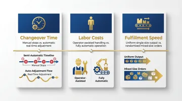 Beauty brand case sealer selection criteria SKU count labor and fulfillment speed comparison