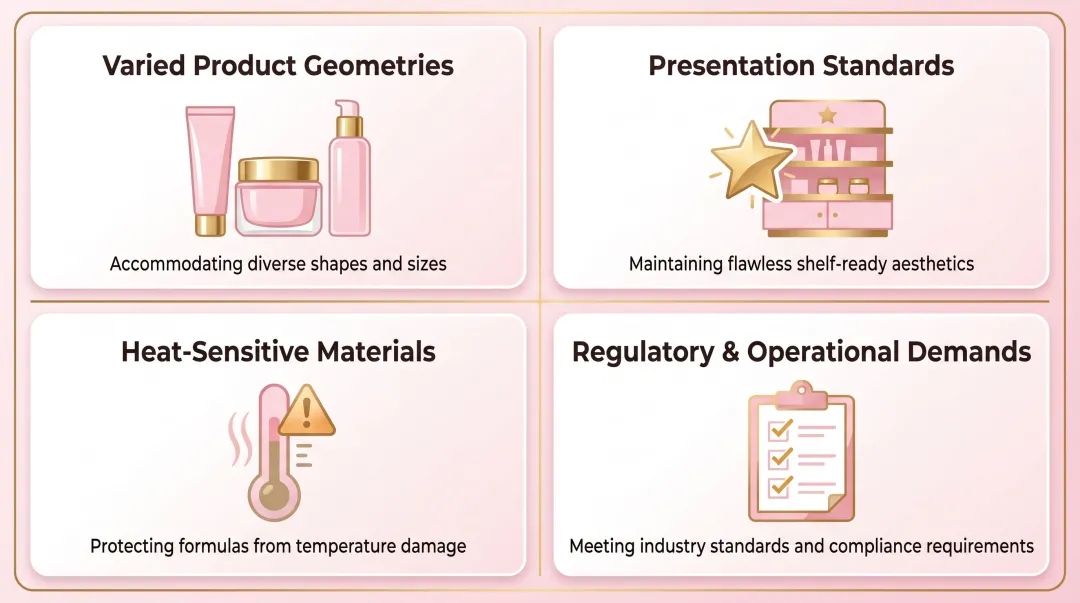 Four key cosmetic packaging challenges shrink wrap machines must address