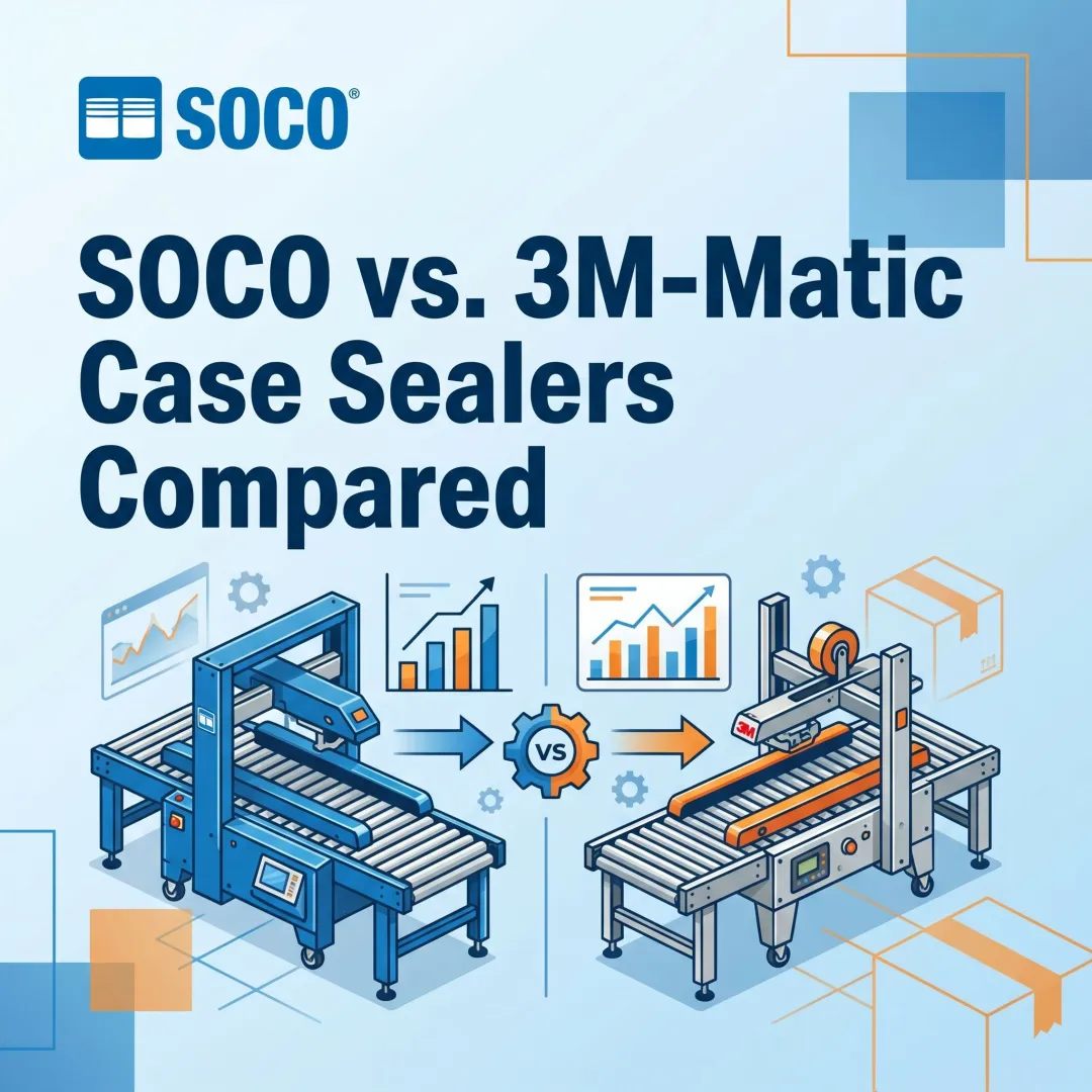 SOCO vs. 3M-Matic Case Sealers Compared