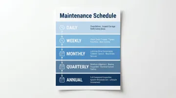 Stretch wrapper maintenance schedule five-tier timeline from daily to annual service tasks