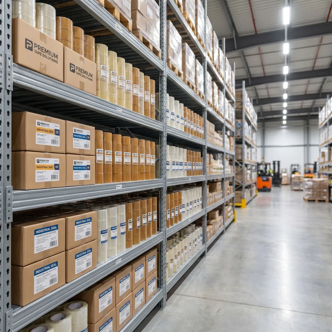 Bulk carton tape inventory for warehouse shipping operations