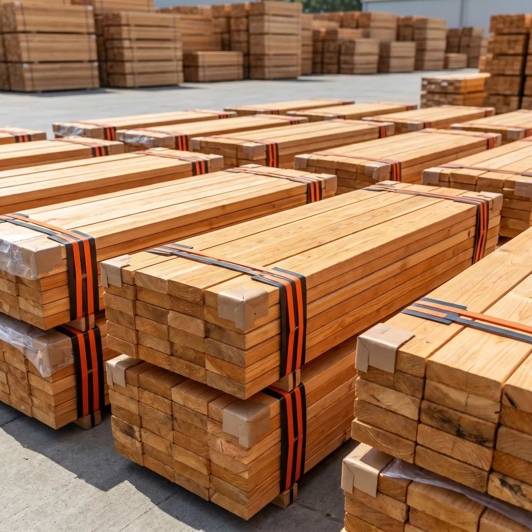 Bulk strapping used on bundled lumber