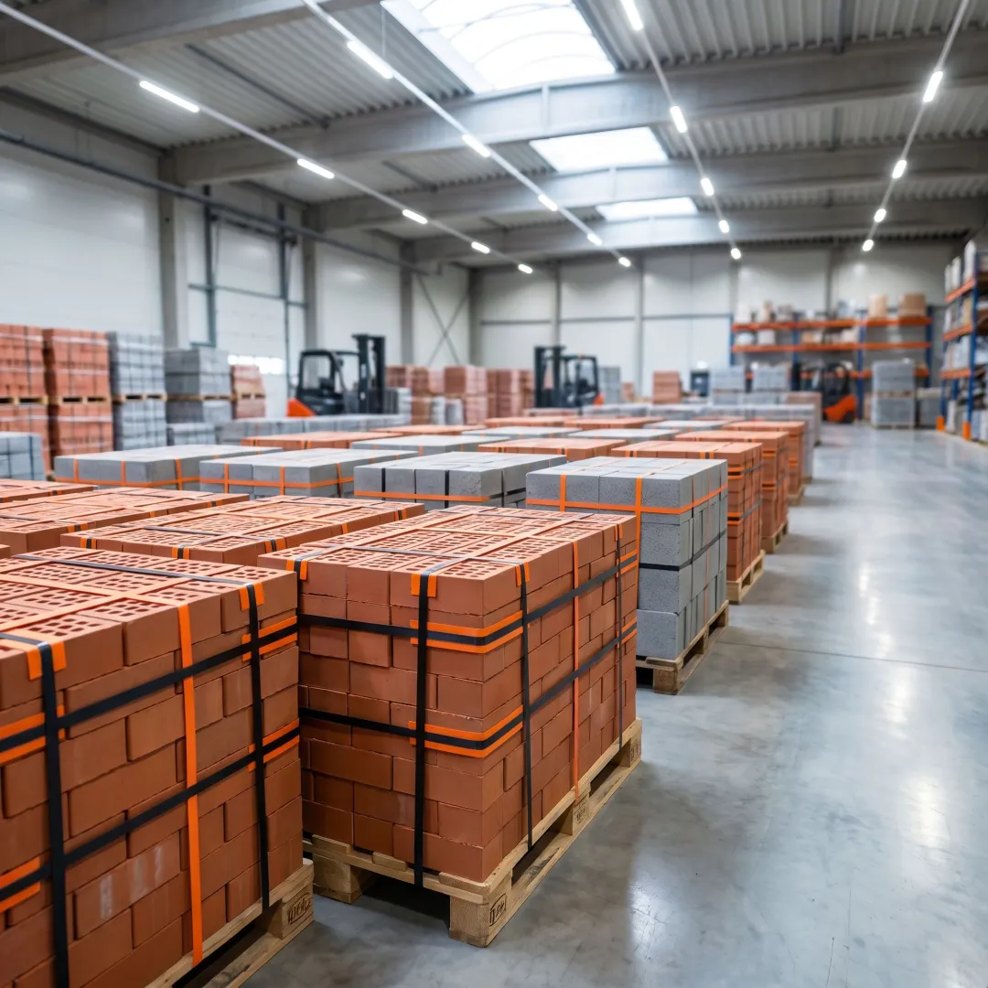 Heavy-duty strapping for brick pallets