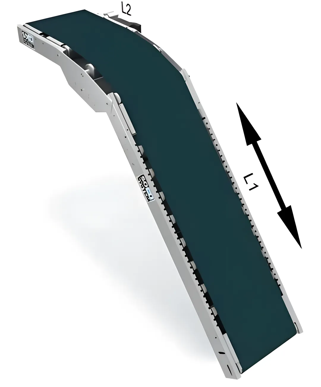 Belt conveyors with triplex angles - roller bedding