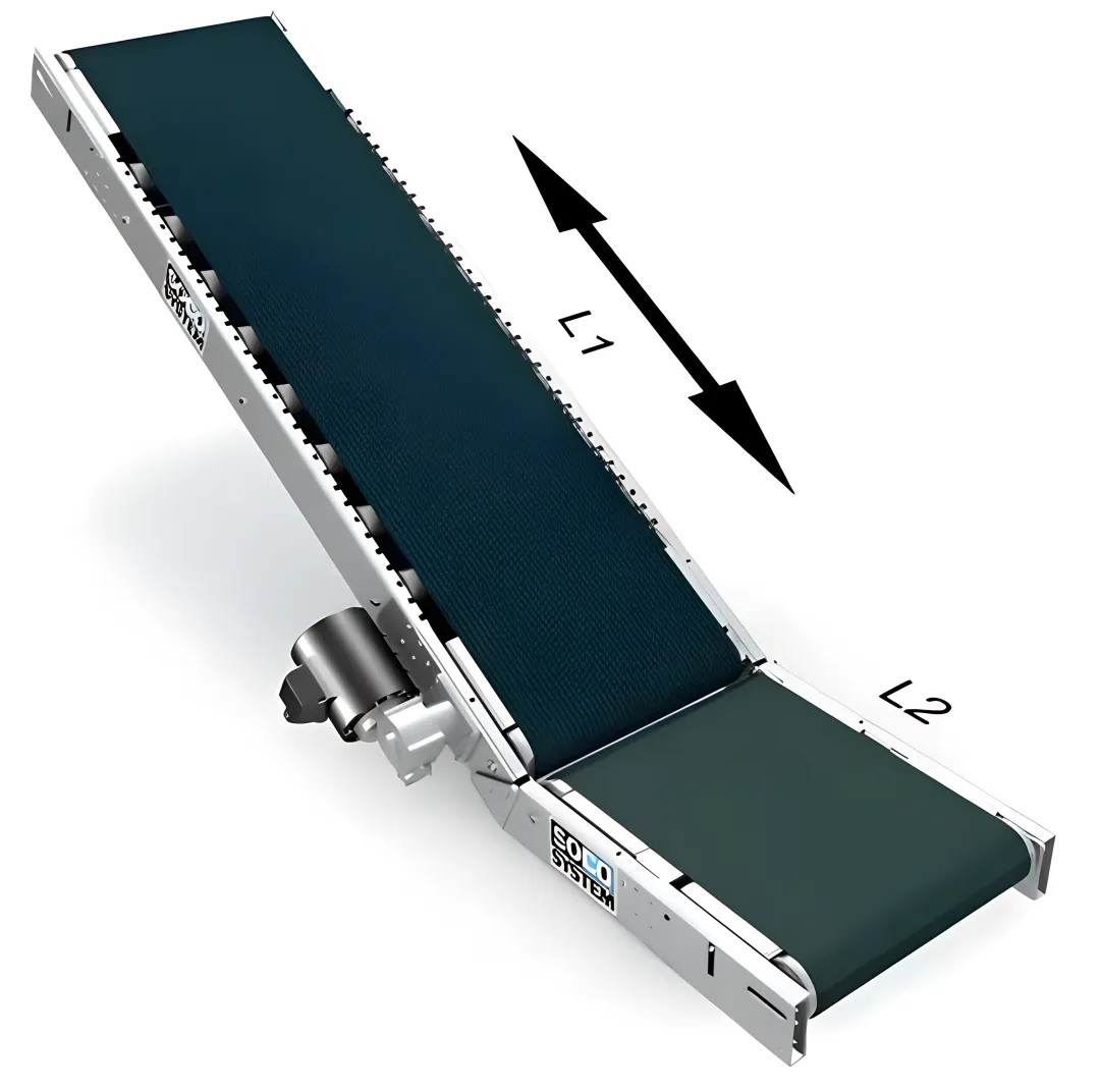 Belt conveyors with booster - roller bedding