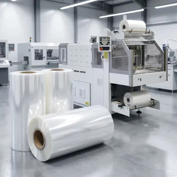 Polyolefin shrink film prepared for industrial packaging use