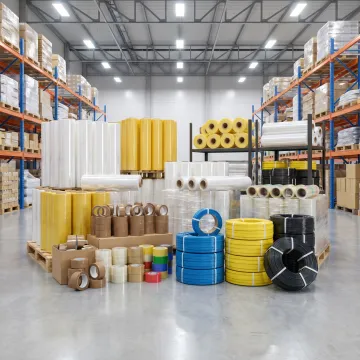 Packaging supplies prepared for wholesale shipment