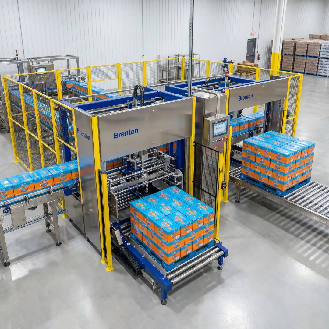 Brenton palletizer in a Cleveland-area industrial facility
