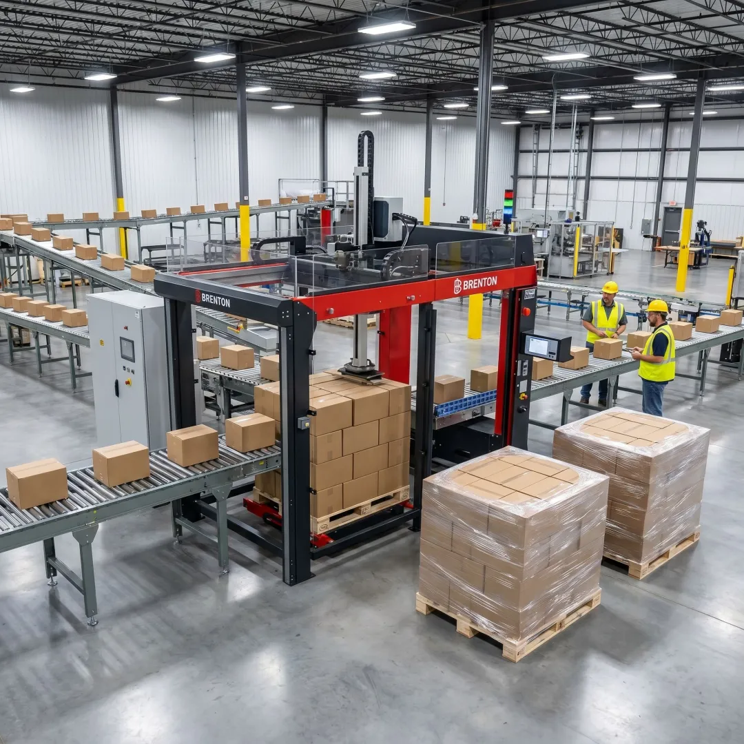 Brenton palletizer in a Minneapolis manufacturing facility