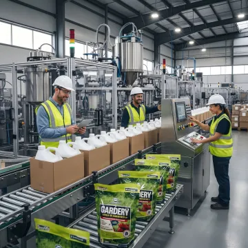 Industrial Omni Metalcraft conveyor system in a warehouse