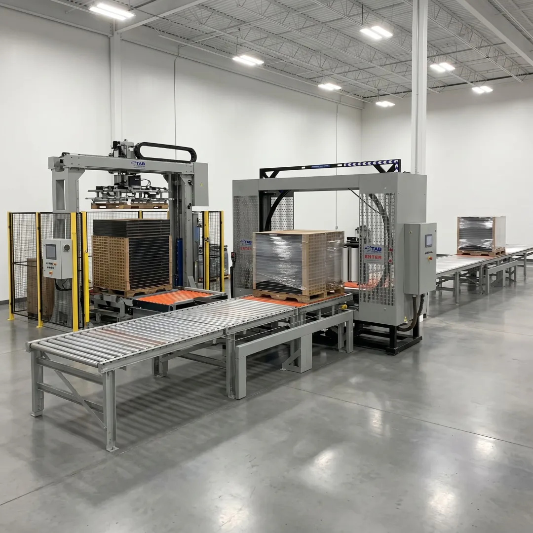 Industrial packaging line with ProMach equipment