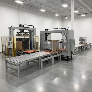 Industrial packaging line with ProMach equipment